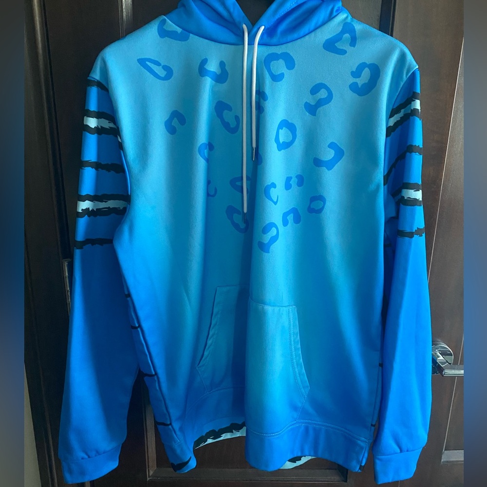 Blue Derpy Huntrix Animal Print Hoodie